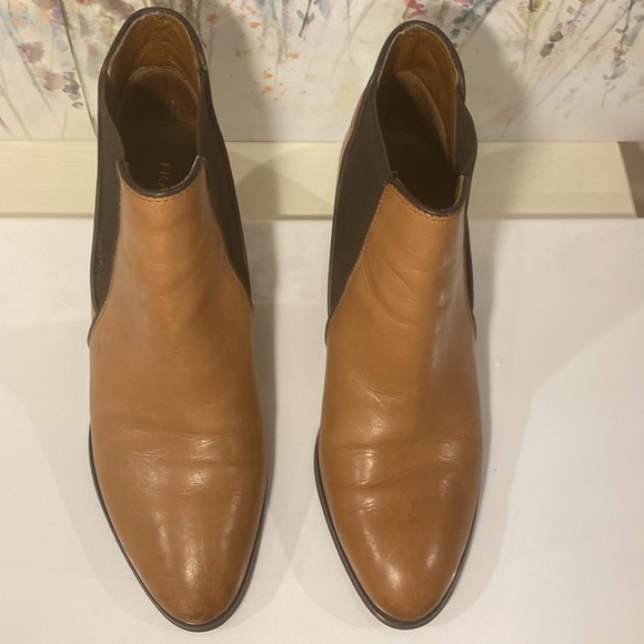 Franko Sarto Leather Tan Leather Ankle Boot Booties Size 7 - Picture 13 of 16